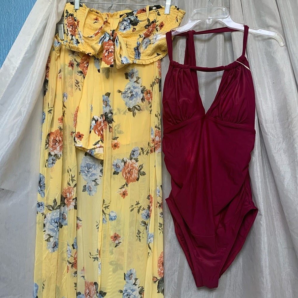 Elegant swimsuit combo